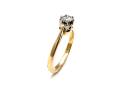 18ct Yellow Gold Diamond Solitaire Ring