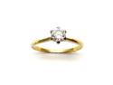 18ct Yellow Gold Diamond Solitaire Ring