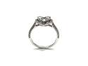 18ct White Gold Diamond Heart Ring