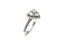 18ct White Gold Diamond Heart Ring