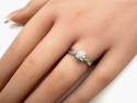 9ct White Gold Diamond Cluster Ring
