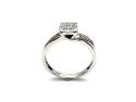 9ct White Gold Diamond Cluster Ring