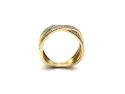 9ct Diamond Crossover Ring 0.25ct