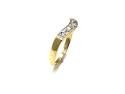 9ct Yellow Gold Diamond Wishbone Ring