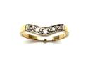 9ct Yellow Gold Diamond Wishbone Ring