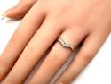 9ct Yellow Gold Diamond Wishbone Ring