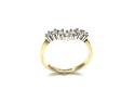 9ct Yellow Gold Diamond Wishbone Ring