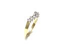 9ct Yellow Gold Diamond Wishbone Ring