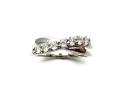 18ct White Gold Diamond Crossover Ring