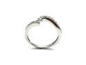 9ct Diamond Wishbone Ring 0.19ct