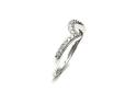 9ct Diamond Wishbone Ring 0.19ct