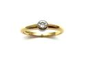 18ct Yellow Gold Diamond Solitaire Ring