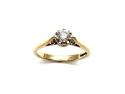 9ct Yellow Gold Diamond Solitaire Ring