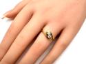 18ct Yellow Gold Diamond 2 Stone Ring