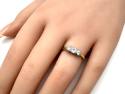 18ct Yellow Gold Diamond 3 Stone Ring