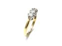 9ct Yellow Gold Diamond 3 Stone Ring