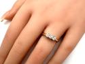 9ct Yellow Gold Diamond 3 Stone Ring