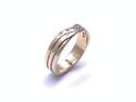 9ct Diamond Wishbone Ring