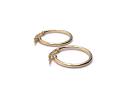 9ct Yellow Gold Plain Hoop Earrings