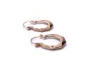 9ct Yellow Gold Hexagonal Hoop Earrings