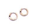 14ct Yellow Gold CZ Hoop Earrings