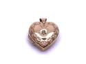 9ct Yellow Gold Diamond Heart Locket