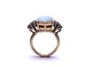 18ct Yellow Gold Opal & Diamond Ring