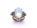 18ct Yellow Gold Opal & Diamond Ring