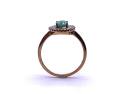 9ct Yellow Gold Emerald & Diamond Ring