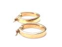 9ct Yellow Gold Hoop Earrings 20x15mm
