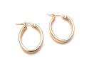 9ct Yellow Gold Hoop Earrings 20x15mm