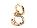 9ct Yellow Gold Swirl Stud Earrings