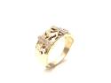 9ct Yellow Gold Diamond Lion Ring