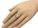 9ct Bark Effect Gents Ring