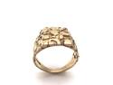 9ct Bark Effect Gents Ring