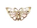 9ct Yellow Gold Butterfly Brooch