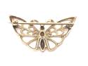 9ct Yellow Gold Butterfly Brooch
