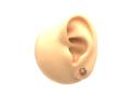 9ct Yellow Gold Coral Earrings 7mm