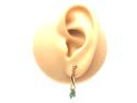 14ct Emerald Drop Stud Earrings