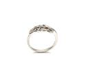 Silver CZ Leaf Ring