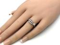 Silver CZ Leaf Ring