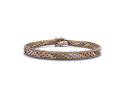 9ct 3 Colour Bracelet 7 1/2 inch