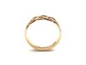 9ct Yellow Gold Plain Plaited Ring