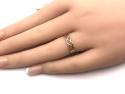 9ct Yellow Gold Plain Plaited Ring