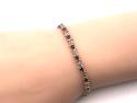 9ct Sapphire & Diamond Bracelet 7 1/2