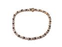 9ct Sapphire & Diamond Bracelet 7 1/2