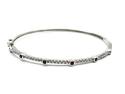 Silver Ruby & CZ Bangle