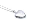 Silver Teddy Bear Heart Locket & Chain