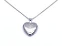 Silver Teddy Bear Heart Locket & Chain