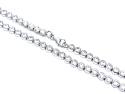 Silver Rubover CZ Tennis Necklet 16 Inch